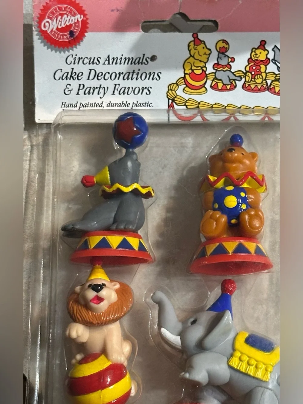 Wilton VINTAGE Circus Animal Cake Decorations - 1994